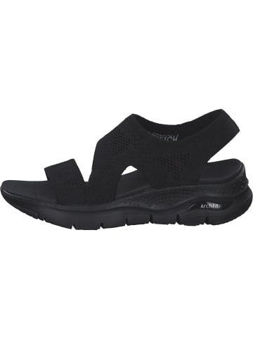 Skechers Keilsandaletten in Schwarz