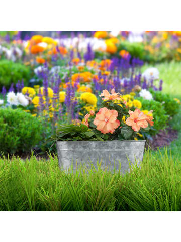 relaxdays Blumenkasten in Zink