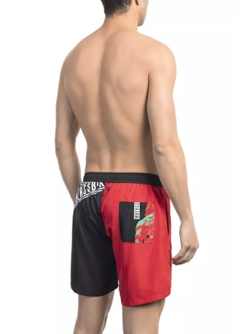 Bikkembergs Rot Polyester Herren Bade Kurz