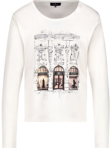 monari Langarmshirt Ciao Bella in beige