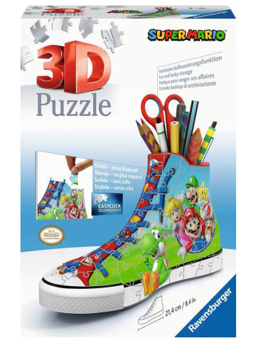 Ravensburger Konstruktionsspiel Puzzle 108 Teile Sneaker Super Mario 8-99 Jahre in bunt
