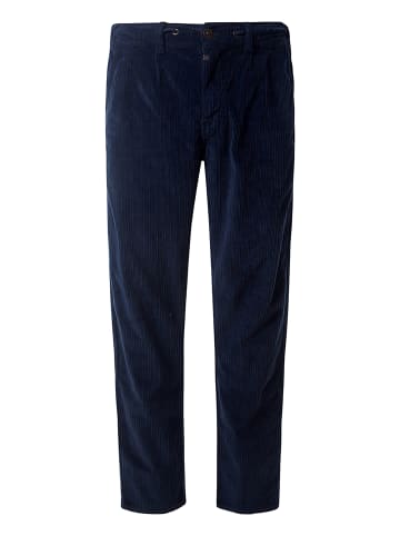 Timezone Chinohose Cordstruktur Regular Fit Kordelzug in Dunkelblau