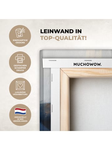 MuchoWow Leinwand bilder Abstrakt gold (BxH)