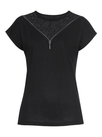 Melrose Kurzarmshirt in schwarz