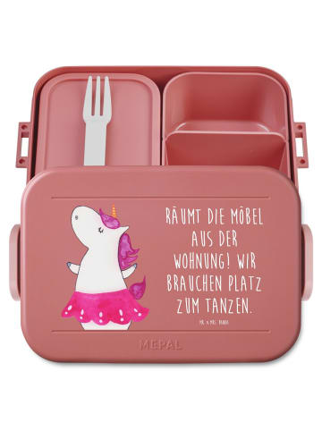 Mr. & Mrs. Panda MEPAL Bentobox Einhorn Ballerina Motiv mit Spruch in Rot Pastell