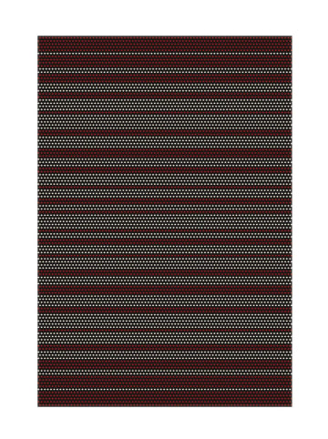 Arte Espina Kurzflor Teppich Ambience 800 in schwarz - rot - weiß - rechteckig