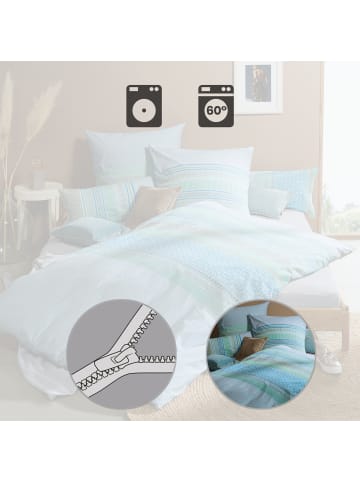 Erwin Müller Seersucker Bettwäsche in blau