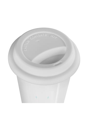 Mr. & Mrs. Panda ToGo Kaffeebecher Einhorn Schneemann mit Spruch in Weiß