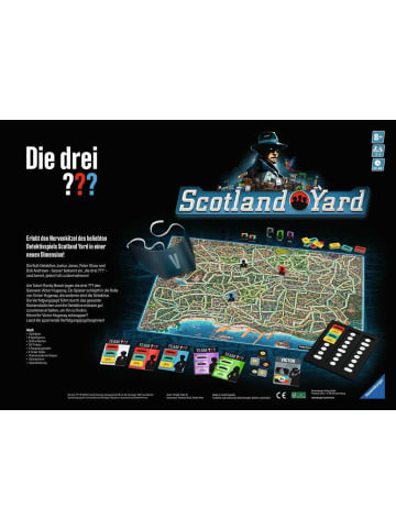 Ravensburger Detektiv-Spiel Die drei ??? Scotland Yard - Gesellschaftsspiel & Brettspiel ab 8 Jahre Ab 8 Jahre in bunt