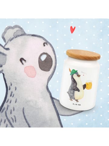 Mr. & Mrs. Panda Kaffeedose Pinguin Bier ohne Spruch in Weiß
