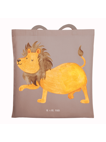 Mr. & Mrs. Panda Schultasche Sternzeichen Löwe ohne Spruch in Braun Pastell