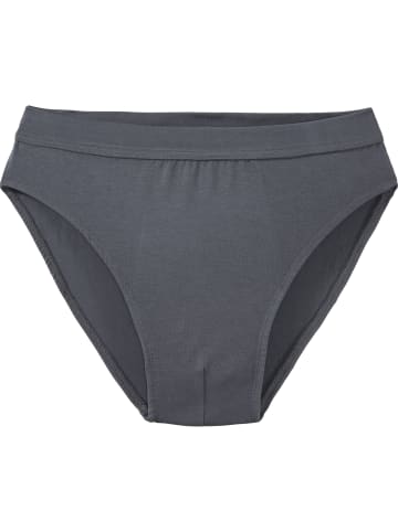 Erwin Müller Baumwolle, Single-Jersey Slip 4er-Pack in anthrazit