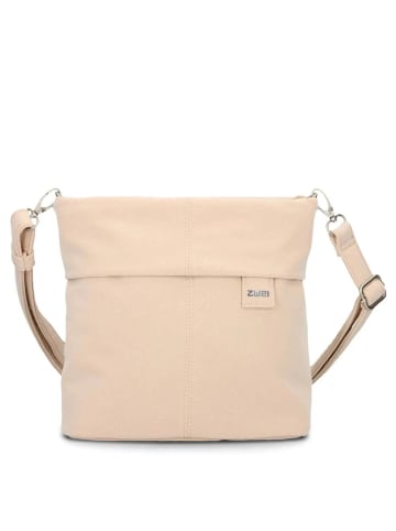 Zwei Mademoiselle M8 - Schultertasche 25 cm (nubuk-espresso) in sand