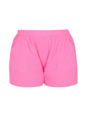 Swirly Plus Size Shorts in Rose Red