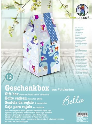 Buntpapierfabrik Ludwig Bähr Geschenkbox Bella 6,5x14,5x6,5cm Packung mit 5 Stück Motiv: 12