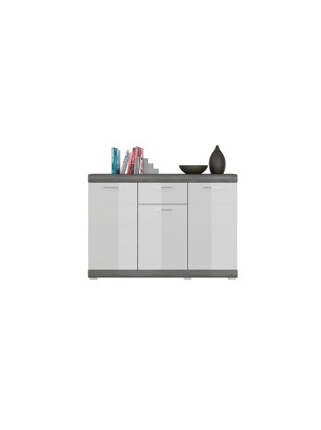 ebuy24 Sideboard Scout Grau 120 x 37 cm