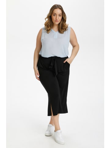 KAFFE curve Casual Hose KCmello Loose fit in Black Deep