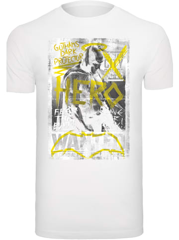 F4NT4STIC T-Shirt DC Comics Batman vs Superman Wanted Poster in weiß