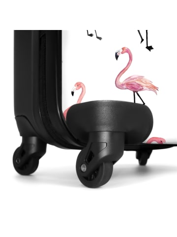 NoBoringSuitCases Suitcase, Koffer, Reisekoffer Rosa Flamingos