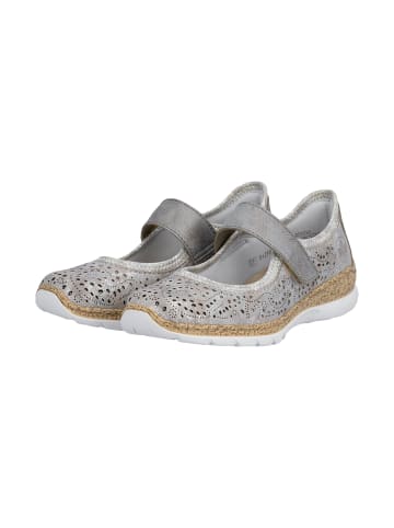 rieker Ballerinas mit Klettverschluss Grau