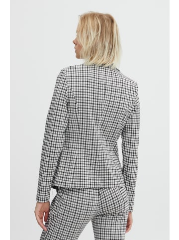 ICHI IHKATE SMALL CHECK BL Regular fit in Cloud Dancer