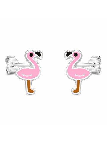 schmuck23 Ohrringe 925 Silber Flamingo in Pink
