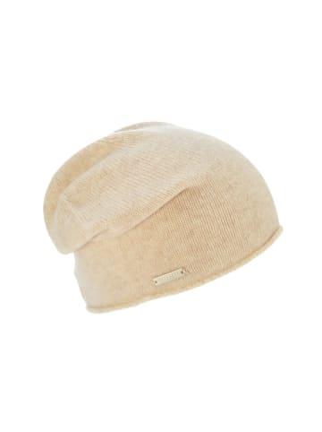 Seeberger Strickmütze in beige
