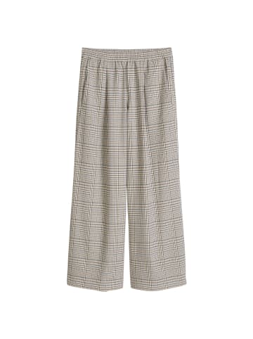 Marc O'Polo DENIM Karierte Hose wide in Offwhite