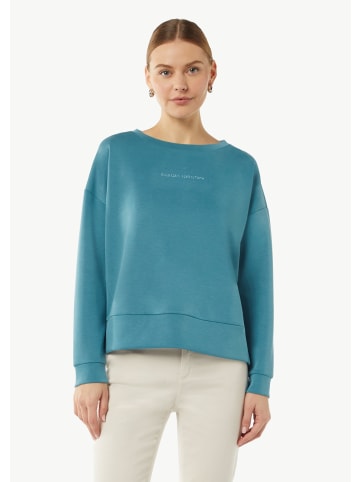 comma CI Sweatshirt langarm in Blau-türkis