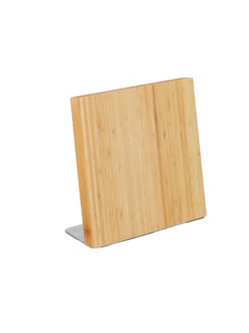 relaxdays Messerblock in Natur - (B)28x (H)27,5 x (T)12 cm