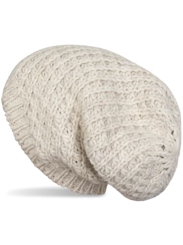 styleBREAKER Strick Beanie Mütze in Beige