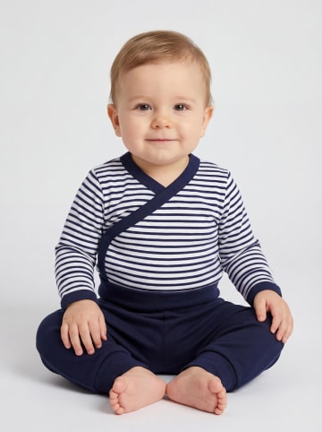 TupTam Baby Jungen Langarm Wickelshirt 5er Set in dunkelblau