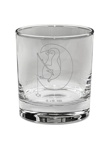 Mr. & Mrs. Panda Glas für Gin Pinguin Mond ohne Spruch in Transparent