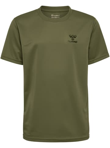 Hummel Hummel T-Shirt Hmlactive Multisport Kinder Atmungsaktiv Schnelltrocknend in OLIVE NIGHT