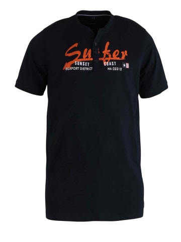 CASAMODA Rundhals T-Shirt für Herren in blau