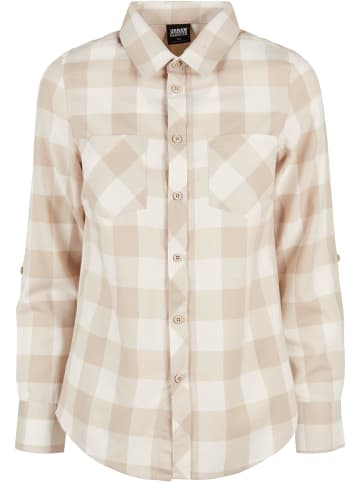 Urban Classics Flanell-Hemden in whitesand/lighttaupe