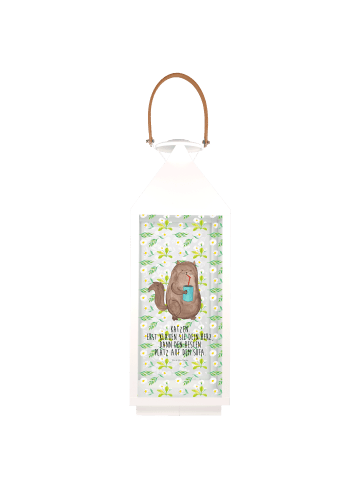 Mr. & Mrs. Panda Deko Laterne Katze Dose mit Spruch in Transparent