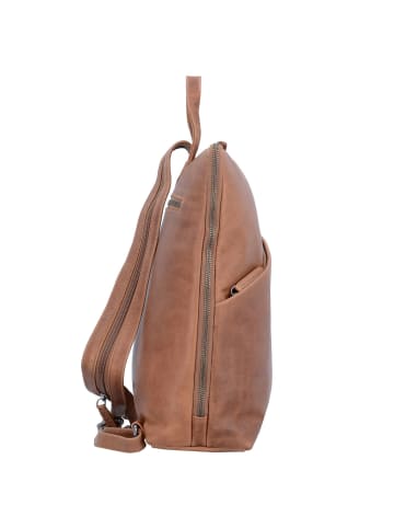 The Chesterfield Brand Wax Pull Up Rucksack Leder 34 cm in cognac