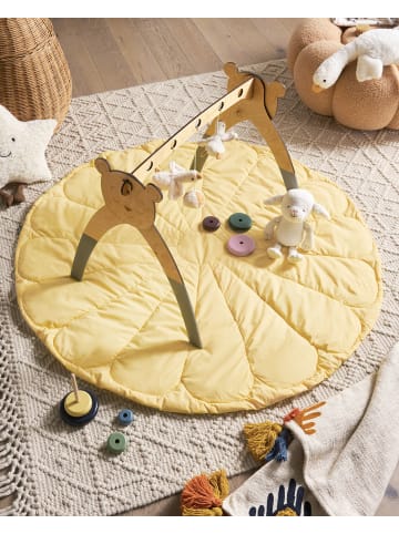 Beliani Krabbelmatte ELIZJUM in Gelb - (W) 110 x (H) 3 x (L) 110 cm
