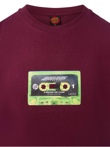 Santa Cruz T-Shirt Reason For Living Mixtape in bordeaux