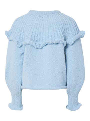 Pieces Strickpullover in Airy Blue