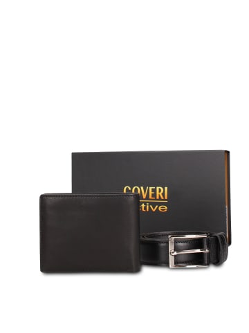 Enrico Coveri Geldbörsen- und Gürtel-Set in BLACK