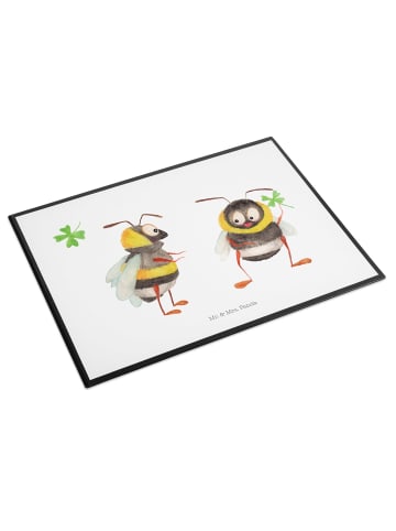 Mr. & Mrs. Panda tischpad Hummeln Kleeblatt ohne Spruch in Weiß