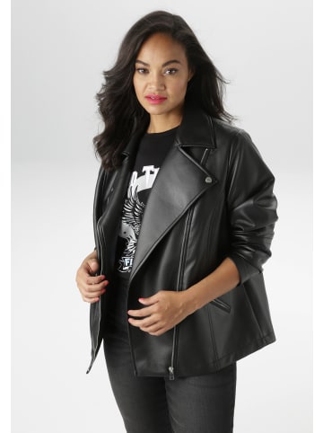 Aniston PLUS Bikerjacke in schwarz