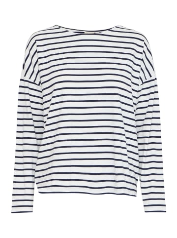 Fransa Langarm-Shirt FRSIVA Loose fit in Snow White mix