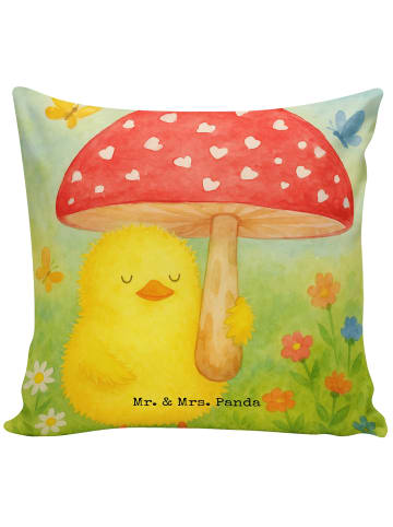 Mr. & Mrs. Panda Kopfkissen Küken Fliegenpilz Design ohne Spruch in Weiß