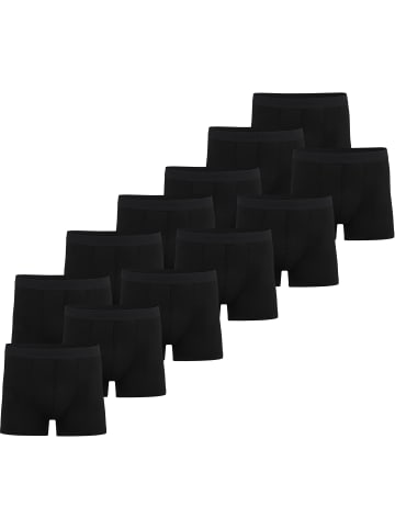 normani 12 Herren Viskose-Boxershorts in Schwarz