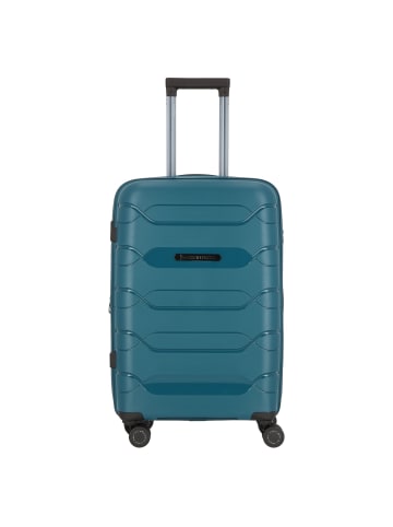 Polestream Strz by Asteroid 4 Rollen Trolley M 64 cm mit Dehnfalte in deepsea green