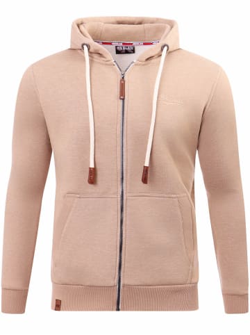 RESLAD Sweatjacke Meliert in beige