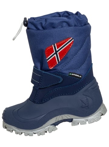 Spirale Kinder-Winterstiefel Morten gefüttert in blau